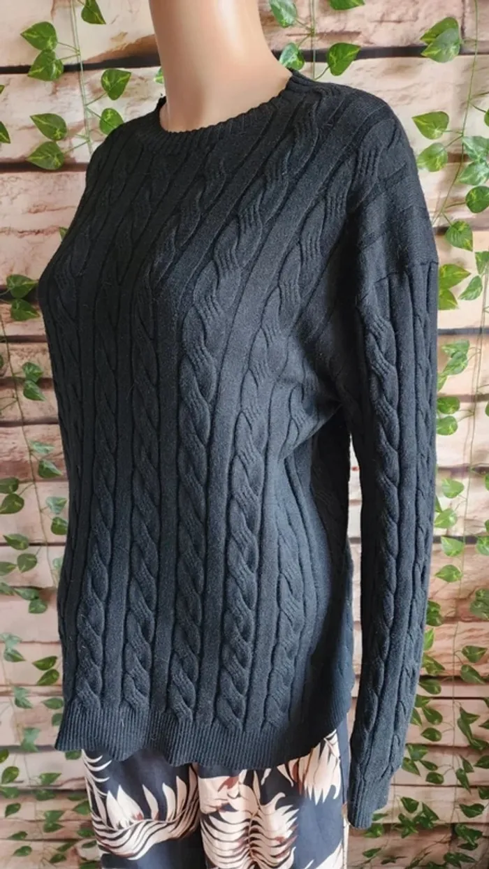 🌸Ensemble Tenue Pull Pantalon Noir Taille Unique 🌸 - photo numéro 3