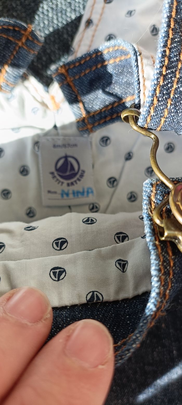 Robe en jeans 6 mois petit bateau - photo numéro 3