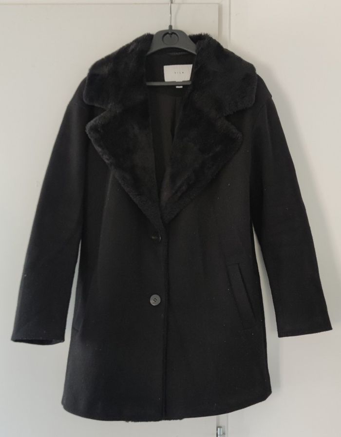 Manteau marque Villa taille 36 noir femme - très bon état - photo numéro 5