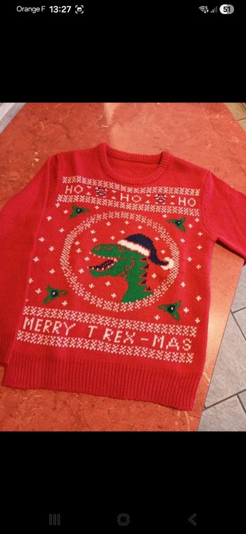 Pull de Noël taille 8 ans