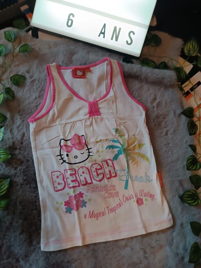 Haut débardeur hello Kitty 6 ans