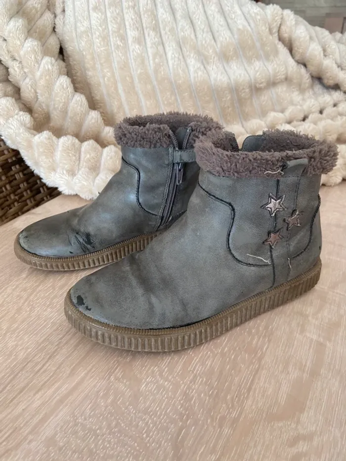 Bottines fille, fourrées, 34