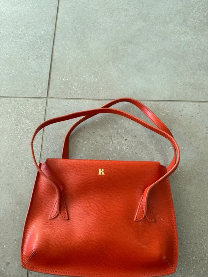 Sac à main orange Rodier, très bon état, 24*17cm