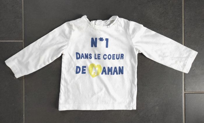 Tee shirt bébé garçon manches longues