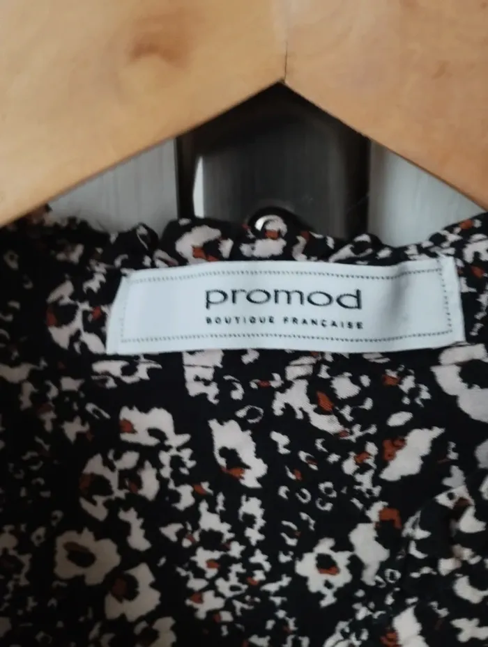 Chemise noire motifs léopard Promod 36 - photo numéro 5