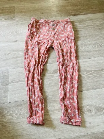 Pantalon fluide rose tape à l’œil 4 ans