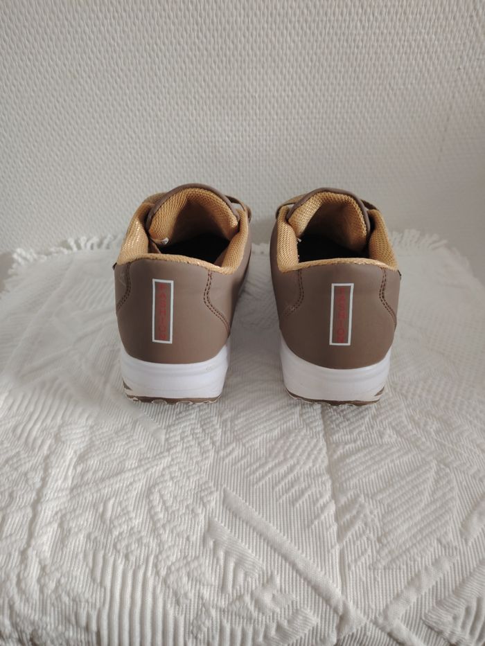 Baskets plateforme marron / camel - Pointure 39 - photo numéro 4