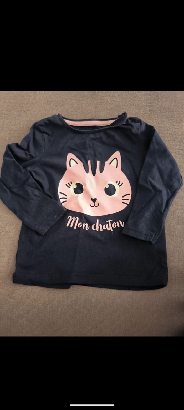 Tshirt manche  longue 12 mois in extenso