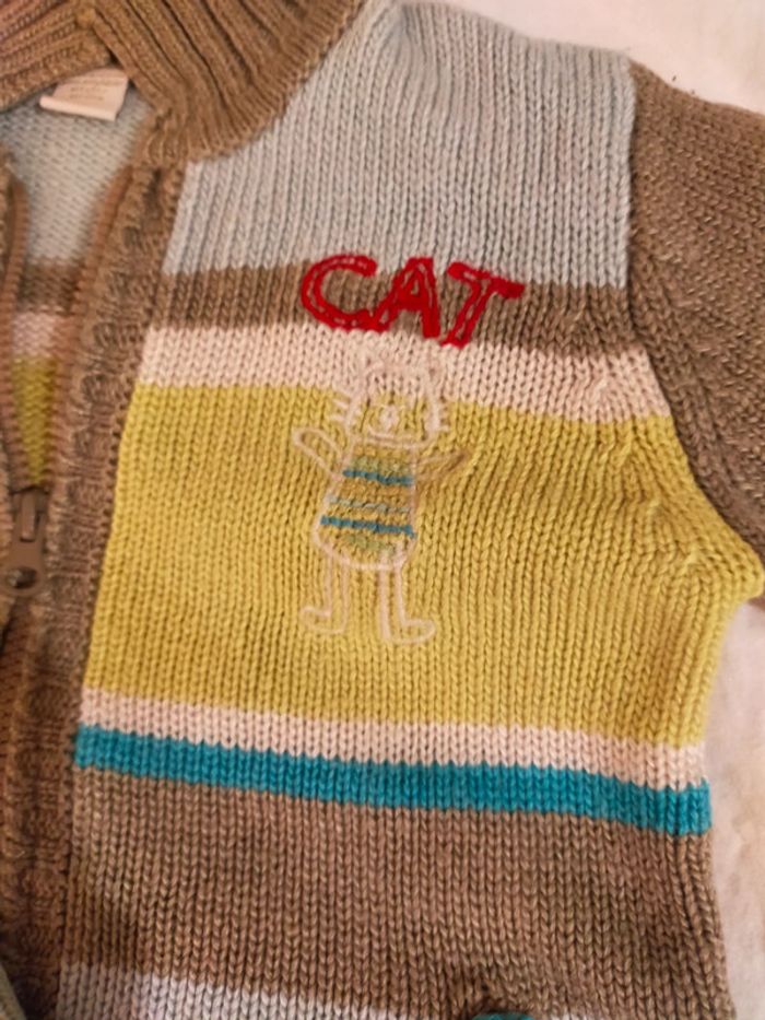Pull zippé 18 mois - photo numéro 2