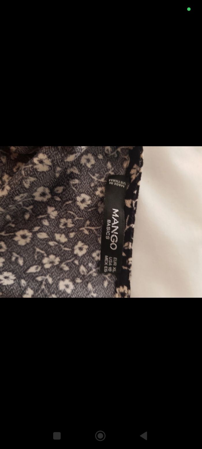 Robe noire et blanche - Mango - Taille XL - photo numéro 4