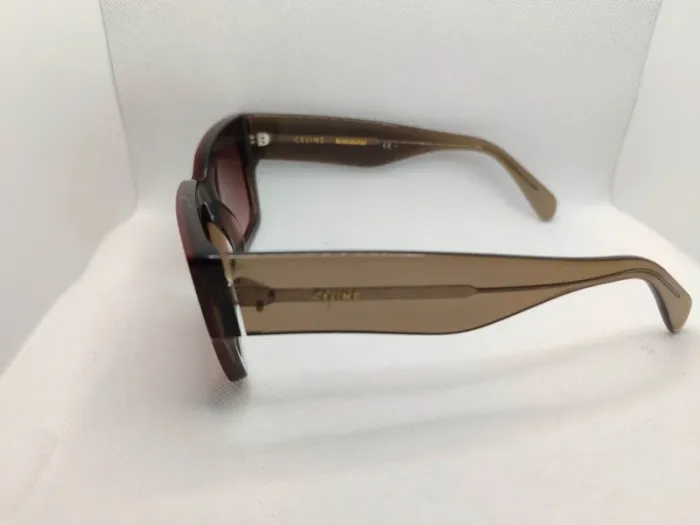 Lunettes de soleil Céline en acétate bordeaux - photo numéro 5