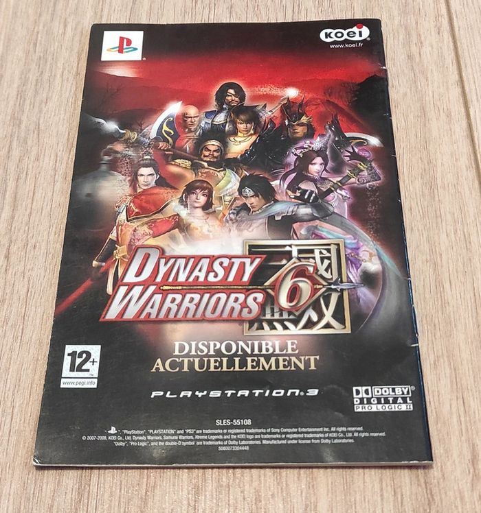 Notice samurai warriors 2 Xtreme legends ps2 - photo numéro 2