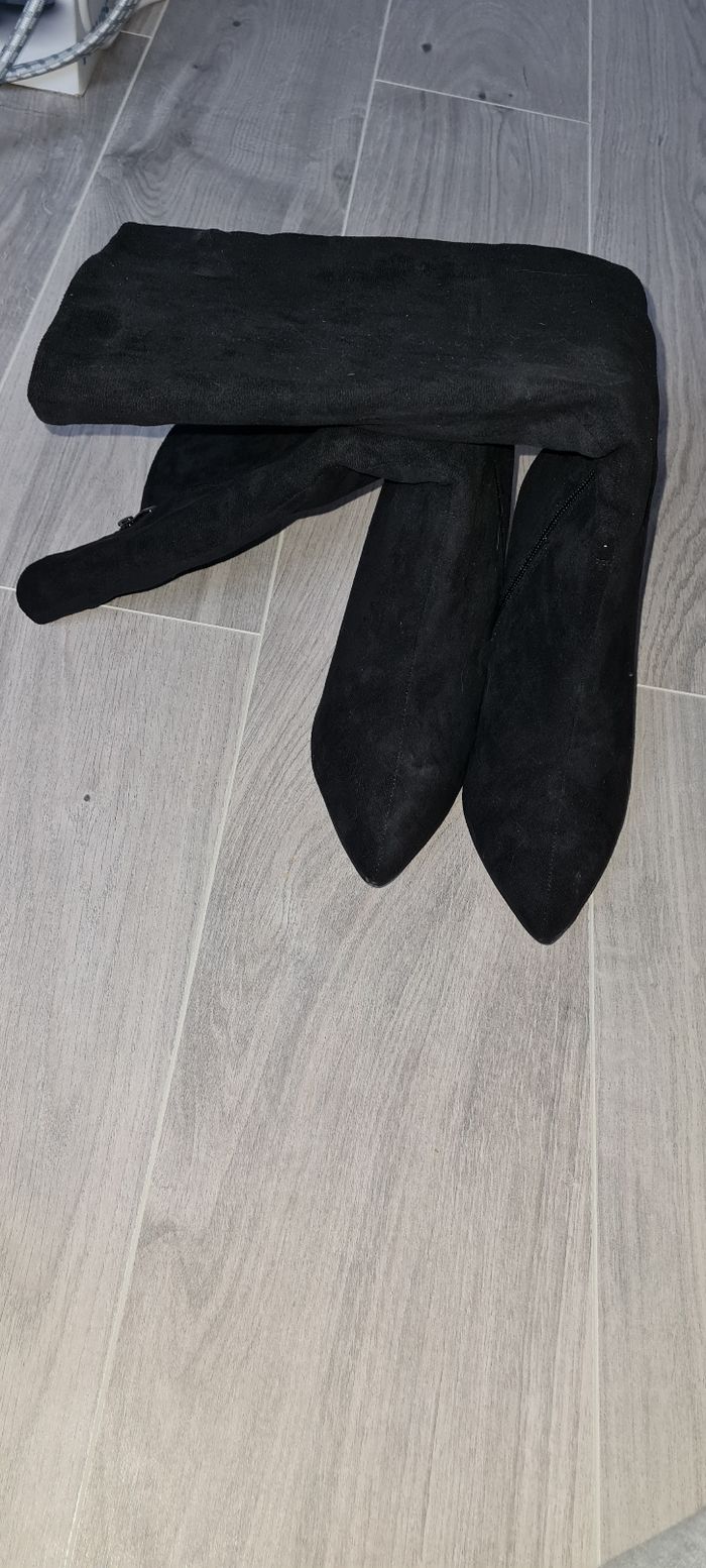 Bottes effet velours - photo numéro 3