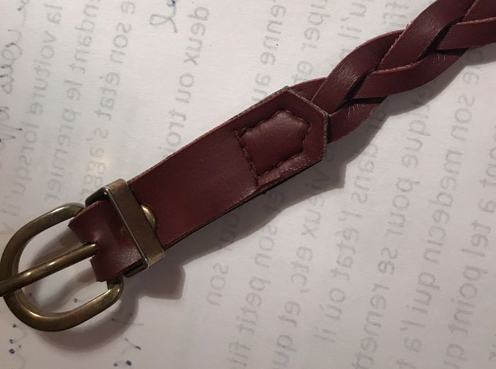 Ceinture fine tressée plastique - photo numéro 4