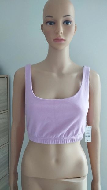 Top haut court rose femme taille m ardene