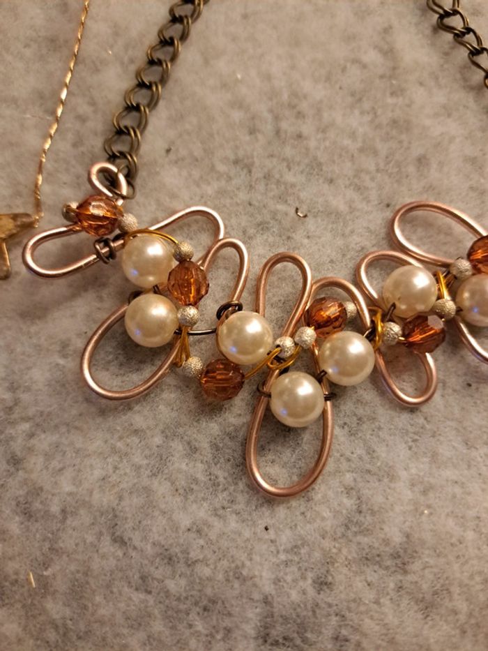 Lot de colliers multicolore doré - photo numéro 12