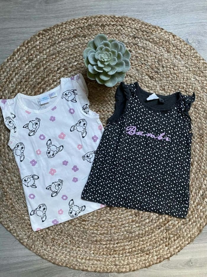 Lot de t-shirts 2/4 ans bambi - photo numéro 1