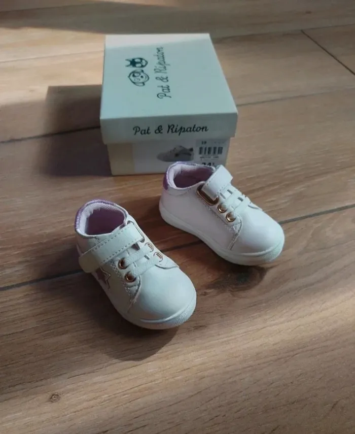Baskets bébé fille neuves - Pat & Ripaton - Taille 19 - photo numéro 2