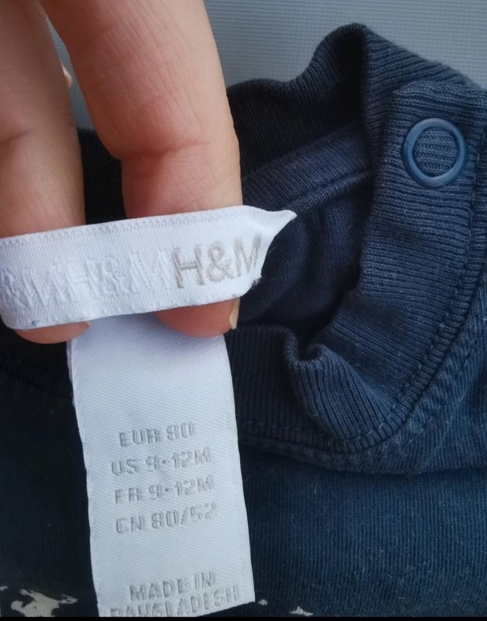 Tee-shirt MC 9-12 mois garçon H&M - photo numéro 4