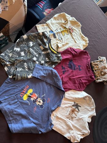 Lot de 6 T-shirts 2ans (5+1 offert) Mickey bleu