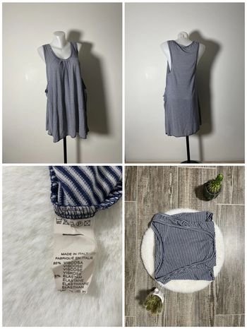 Robe à rayures marines décontractée