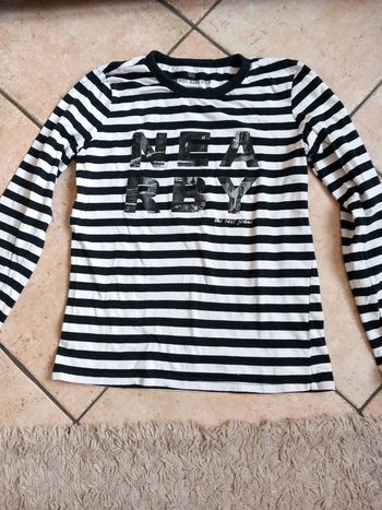 📦pull coton souple T36 noir blanc