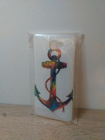 Coque galaxy j5 prime neuve motif ancre