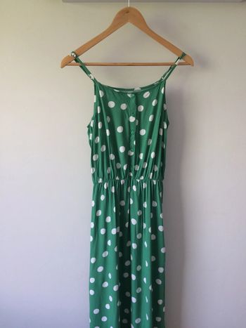 • Longue robe verte à pois Kiabi ~ Taille 36 •