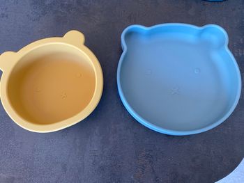2 assiettes silicone bébé 