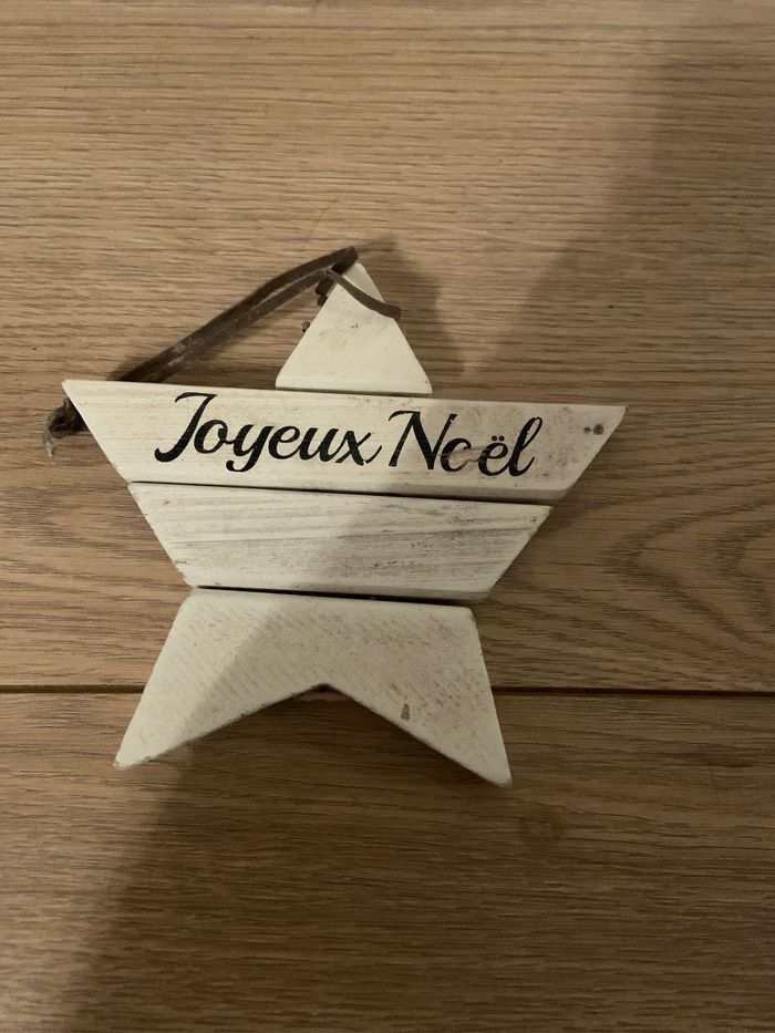 Deco de noël étoile bois