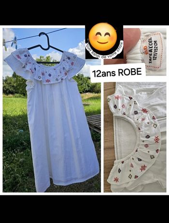 Robe manches courtes tape à l œil fille 12 ans