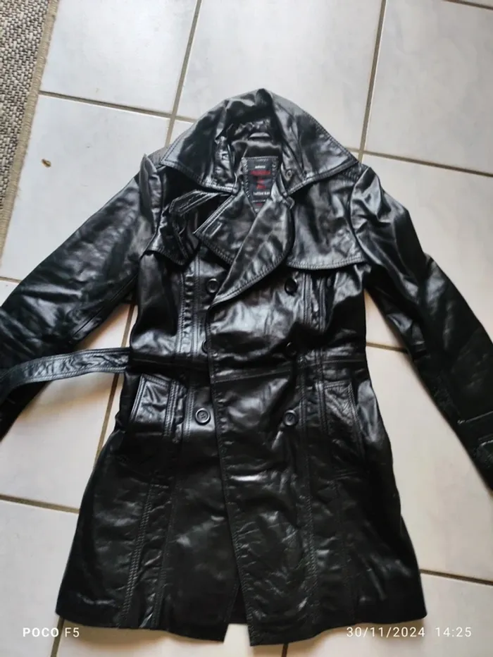 Veste  véritable cuir taille S - photo numéro 7