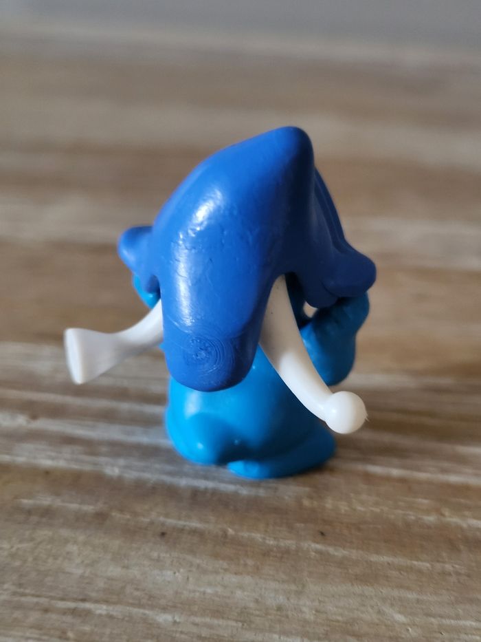 Lot de 2 figurines Kinder gnomes bleus painty ten - photo numéro 3