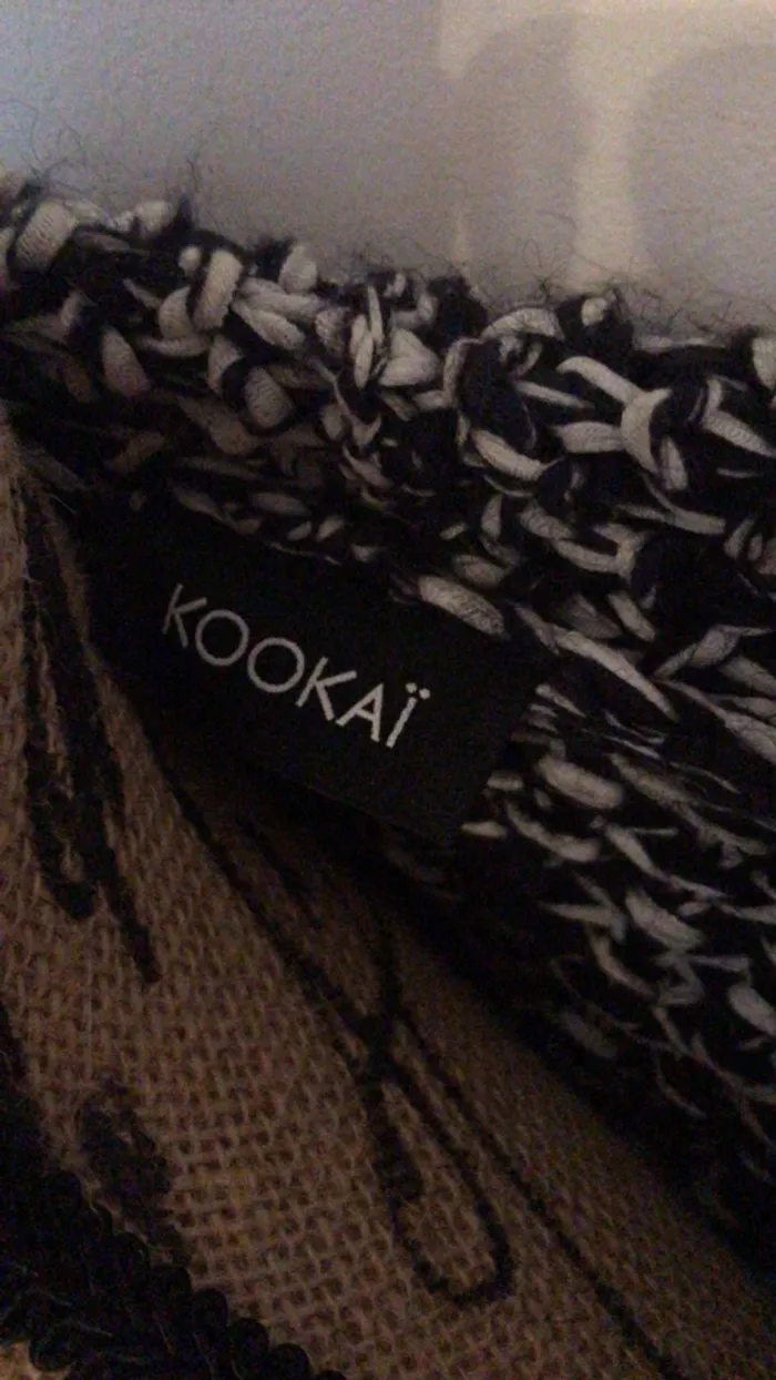 Gilet maille Kookai noir et blanc - photo numéro 2