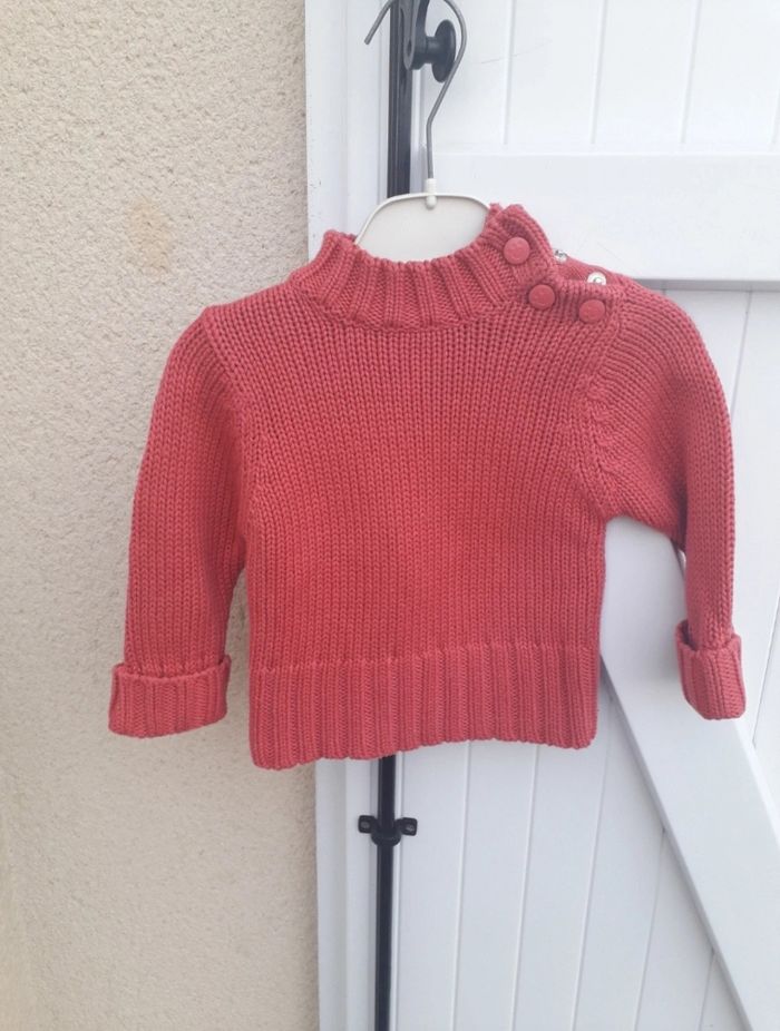 pull chaud bb filles tex basic 6 mois