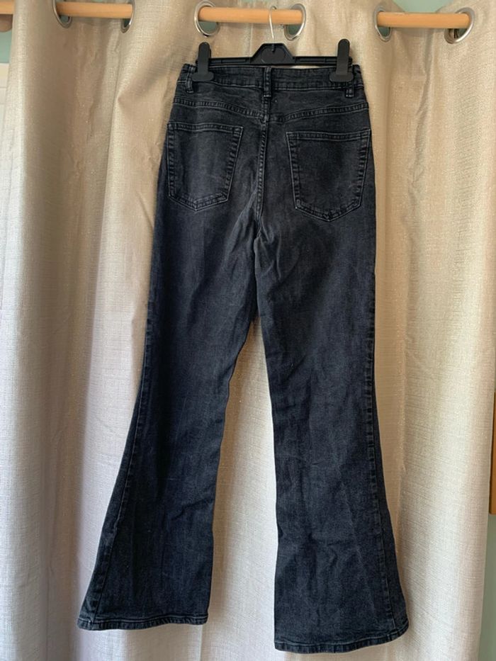 Pantalon jeans noir taille haute 36 kiabi - photo numéro 5
