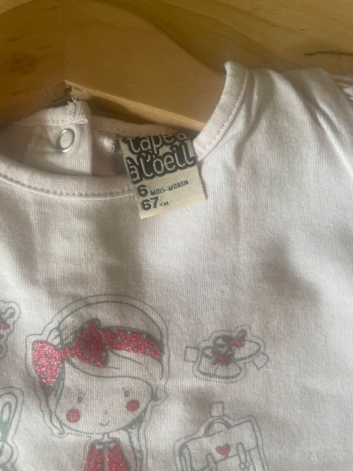 Lot de 3 t-shirt ML 6 mois (68 cm) - photo numéro 10