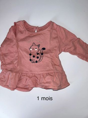 Tee shirt 1 mois
