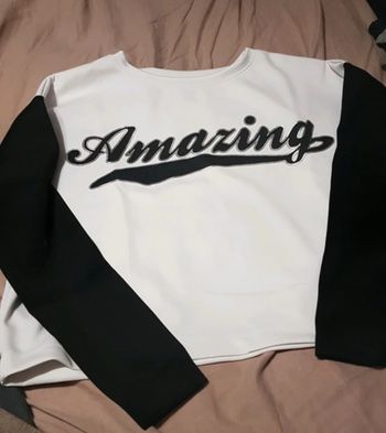 Sweat-shirt crop top
