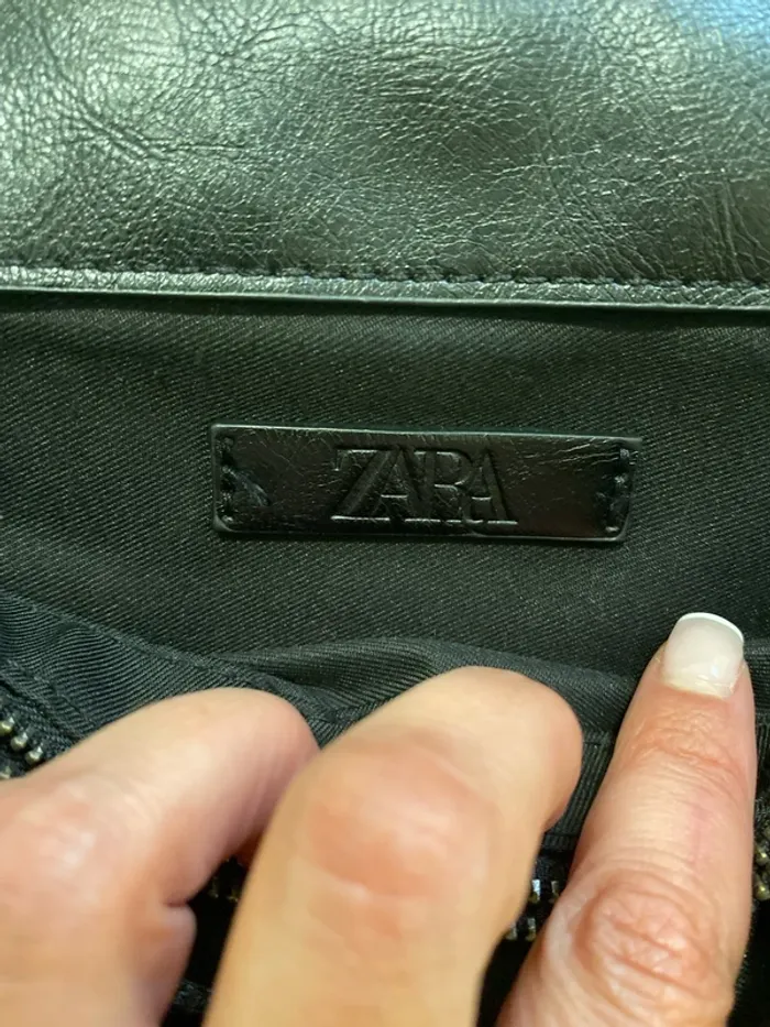 Sac noir besace/porté épaule Zara - photo numéro 9