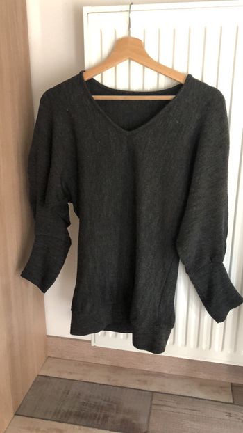 Pull femme manches 3/4 et bouffante T36