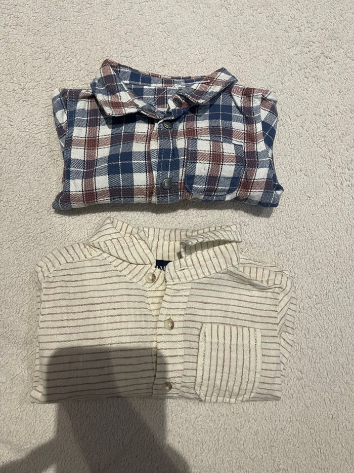 Lot de 2 chemises taille 3 mois