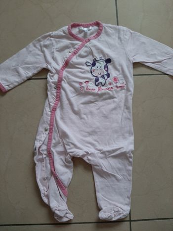 Pyjama fin fille 12 mois