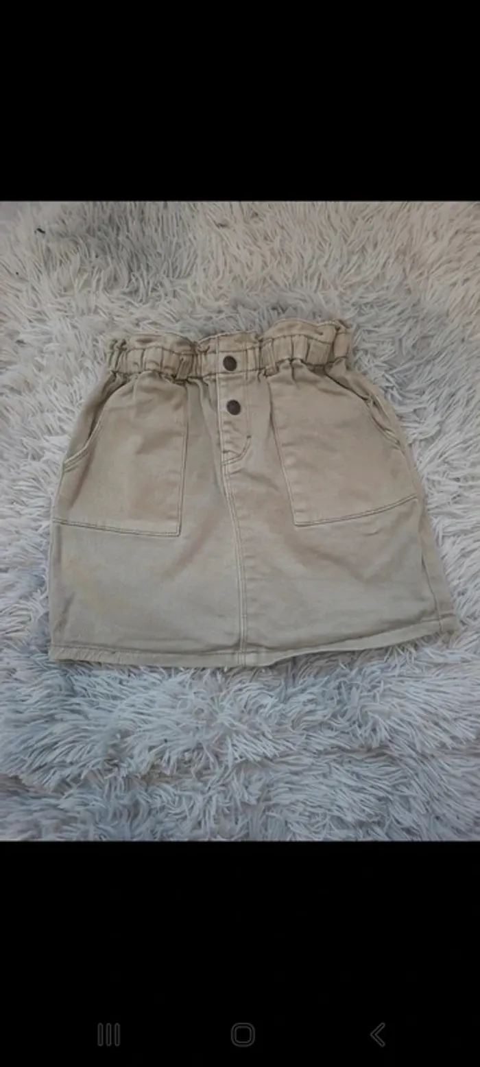 Jupe kaki gémo 7 ans