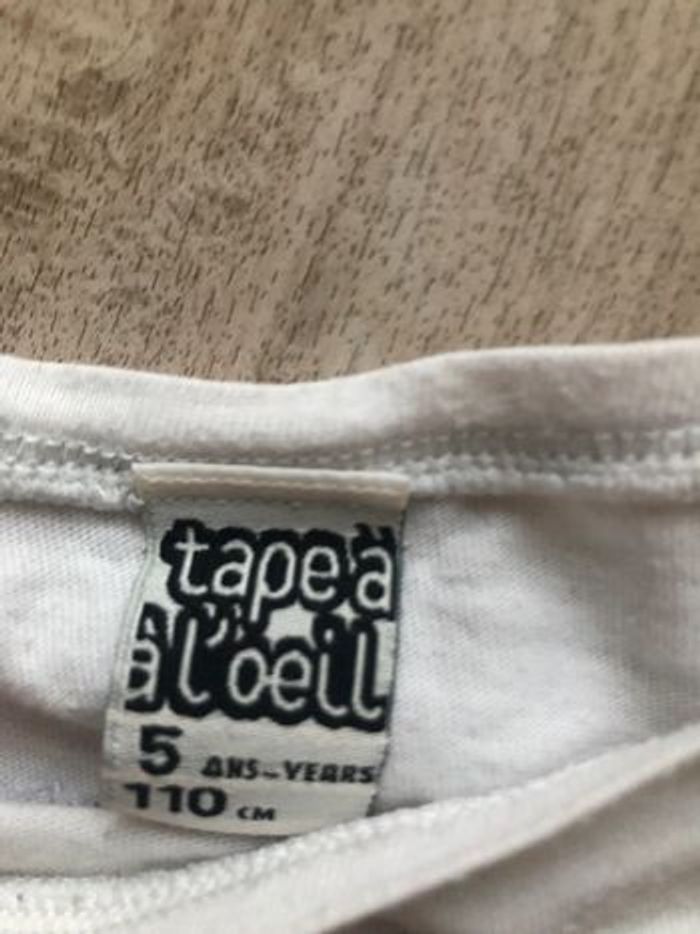 Tee-shirt blanc fille TAO - photo numéro 2