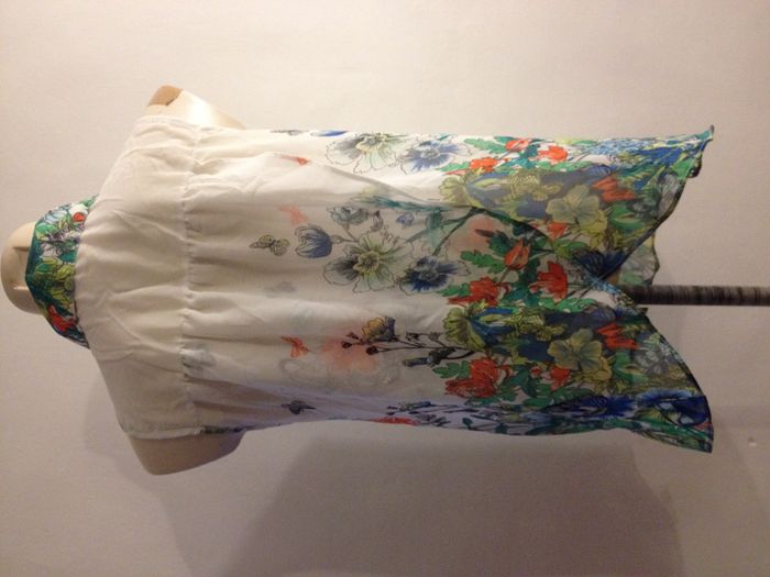 Chemise à motifs florale - sans manches - look féminin - photo numéro 3