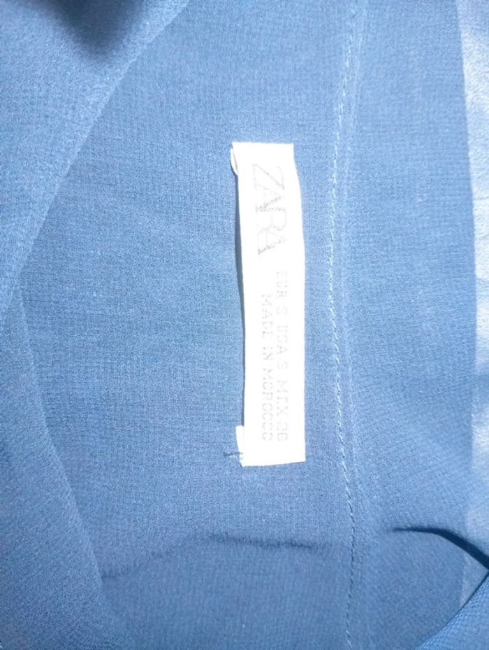 Chemisier fluide taille 38/40 bleu marine - photo numéro 5