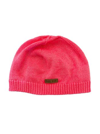 Bonnet fin léger rose avec fils métalliques argentés - H&M 6-12 mois