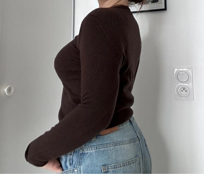 Pull marron doux – Taille M – Cachemire & Laine – Excellent état - photo numéro 3