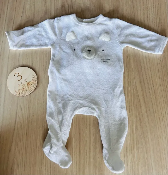 Lot de deux pyjamas blanc mixte - photo numéro 5